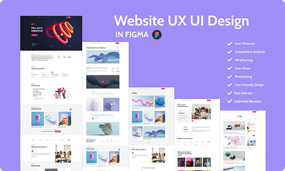 Creative Studio Website UX UI design in Figma app ux ui design figma app design ui ui design ux ux design ux ui ux ui design web design website ux ui design