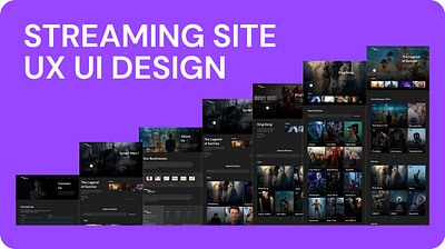 Streaming Site UX UI Design in Figma streaming site ux ui design ui ux ux ui design web app ux ui web design web design ux ui web ux ui
