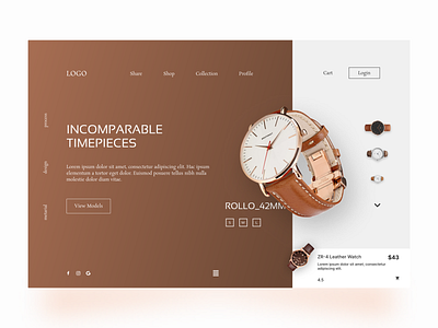 “Elegance in Time: A Modern Online Watch Store Interface” branding clean design design design systems figma graphic design information architecture interaction design prototyping responsive design ui usability user experience (ux) user interface (ui) visual design web accessibility web design wireframing