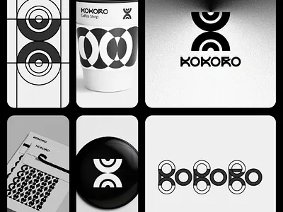 KoKoRo Logo and Brand design brand identity branding coffe shop japanese coffee japanese culture logo logo design