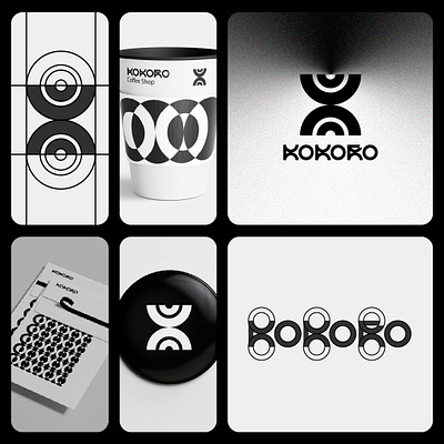 KoKoRo Logo and Brand design brand identity branding coffe shop japanese coffee japanese culture logo logo design
