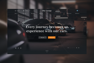 Car Dealership Website branding design graphic design landingpage landning page typography ui web design website