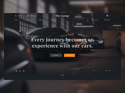 Car Dealership Website branding design graphic design landingpage landning page typography ui web design website