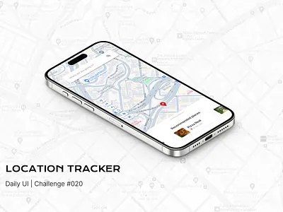 #020 | Location Tracker challenge daily ui dailyui graphic design location tracker map ui