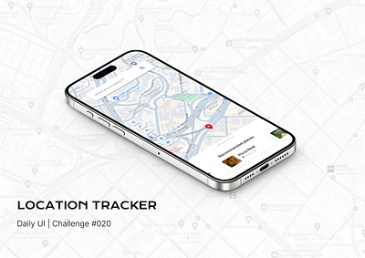 #020 | Location Tracker challenge daily ui dailyui graphic design location tracker map ui