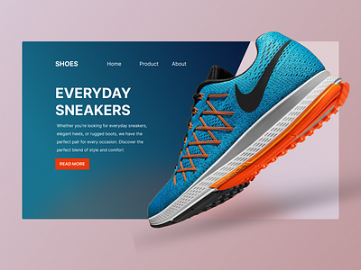 Everyday Sneakers WebUI adobe xd ecom store ecommerce figjam figma graphic design invision online store retail store shoe store uiux web design