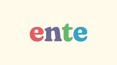 ENTE branding design logo