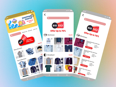 Online Shopping App UI Design branding mobile app online online shopping online shopping app ui design shopping app ui ui design ux