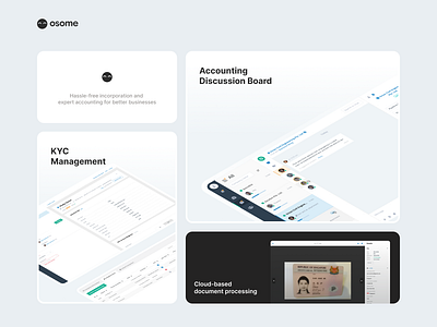 OSOME accounting chat design system ui