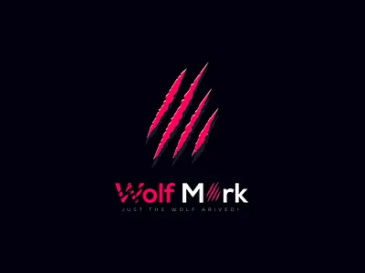 Modern gaming logo design inspired by the power of a wolf's paw! branding cool creative design gaming graphic design inspiration logo mark minimal modern paw professional red scratch vector wolf