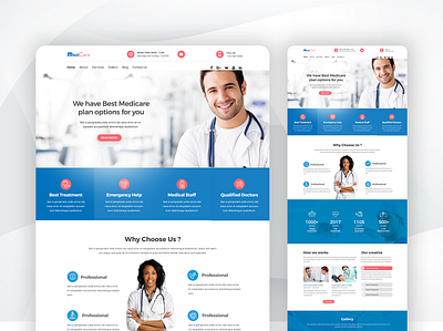 Medical Website Landing Page Design app design dashboard design design figma design figma website graphic design illustration ui ui ux design website design