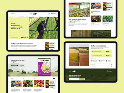 TC Magazine agriculture graphic design interface layout magazine news ui web web design