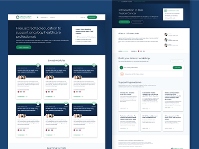 L&D Product redesign blue landing page ui ux web design