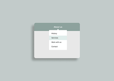 Daily UI #027 - Dropdown challenge daily ui 27 dailyui dailyui 027 dailyui027 dailyuichallenge drop down menu dropdown menu ui website