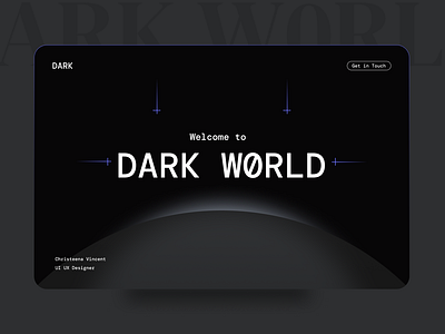 Dark theme website landing page branding christeena chumma chumma.design design graphic design illustration illustrator logo