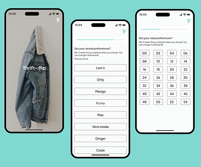 Online Thrifting App app clothing design fashion ios mobile mobile onboarding thrifting ui ux