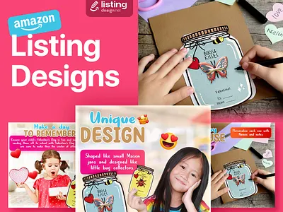 Valentine Cards - Amazon Listing Design Inspiration 3d amazon ebc design amazon infographics amazon listing amazon listing design animation branding design ebc a graphic design illustration logo motion graphics social media ui ux vector