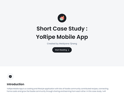 Short Case Study - YoRipe Mobile Application case study design design case study mobile mobile app design mobile apps ui uiux ux yoripe