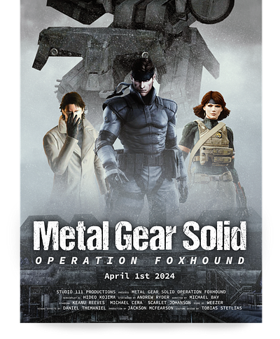 Metal Gear Movie Poster Concept graphic design poster