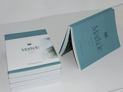 Markde Real Estate branding editorial graphic design leaflet book website