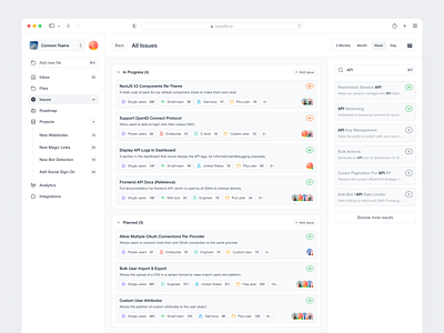 IssueFix™ - All Issue Board Interface app dashboard issue management product design product ux software task ui user ux webapp website design