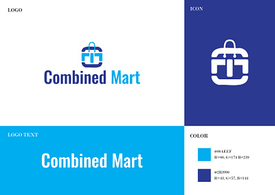 Logo Design for Combined Mart E-commerce brand brand design branding design ecommerce graphic design illustration logo logo design mart softronixs softronixs system ltd typography vector