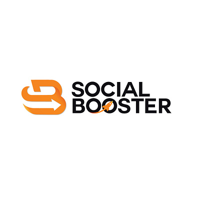 Social Booster Logo branding graphic design logo design