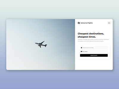 Kelowna Flights - Search & Bookings figma flight graphic design ticket booking ui