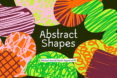 Hand-drawn Textured Abstract Shapes abstract asset fun hand drawn illustration michael arnold organic pattern texture