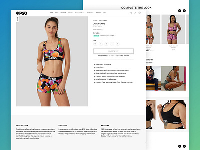 Maximising E-Commerce Potential - PSD Underwear branding creative direction ecommerce pdp plp shopify plus ux design uxui
