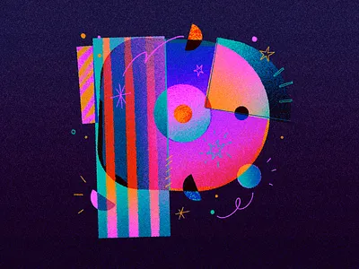 36 Days of Type | P 36 days 36 days of type font illustration letter letter p lettering p texture type type design typography