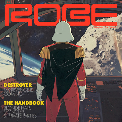 The Robe, "Destroyer" / "The Handbook" ai art album art album cover space
