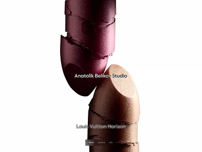 Anatolik Belikov Studio website 3d branding luxury webdesign website