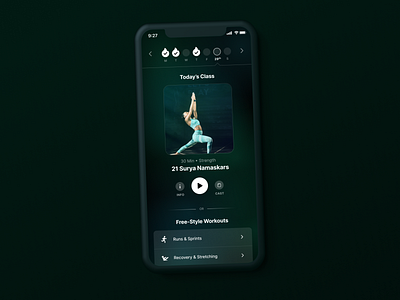 Today's Workout app clean design mobile ui ux visual design