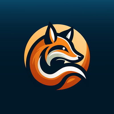 Read Fox Logo design fire fox graphic design illustration logo vector