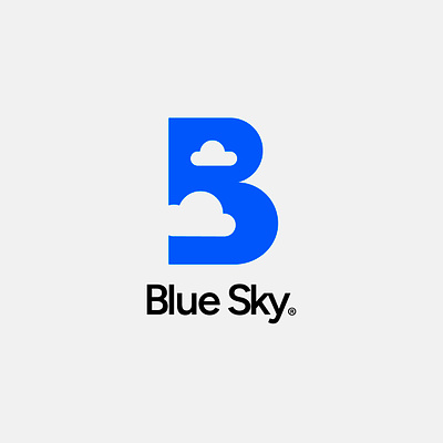 Blue Sky blue brand branding cloud logo sky