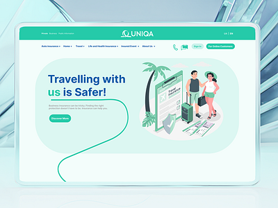 Uniqa Web Site Redesign branding clean design figma graphic design inspiration modern redesign ui ux web