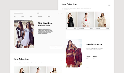 Fashion E-commerce Web design e commerce fashion graphic design ui ux web