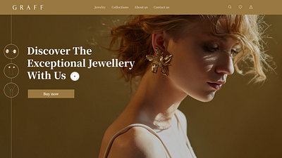 Jewellery Website Landing Page 3d animation branding design jewellery landingpage motion graphics online shopping store ui uiux ux