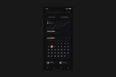 DetailMate iOS Mobile App Design app application auto detailing automotive calendar dark mode figma finance graphs interface invoicing ios minimal mobile app mvp product design scheduling ui ux