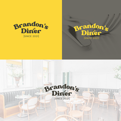 Brandon’s Diner logo branding branding and identity design graphic design logo logo design minimal logo modern logo design portfolio project uniquelogo