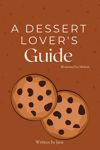 A dessert lover’s guide book cover branding design graphic design illustration minimal design modern designs portfolio