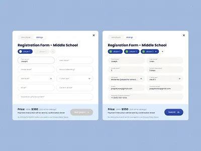 Registration Form createaccount formdesign formui formux registernow registration form signup userregistration