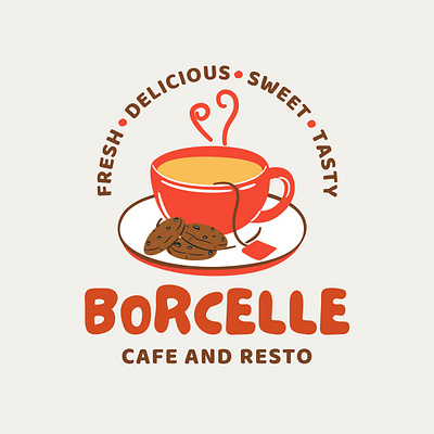 Borcello Restaurant Logo branding code pulse technologies codepulsetechnologies design graphic design illustration logo vector