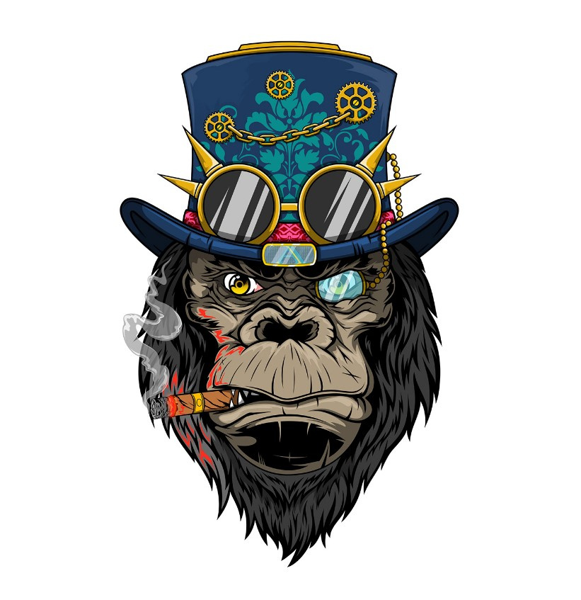 Monkey Illustration branding code pulse technologies codepulsetechnologies design graphic design illustration logo vector