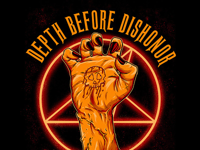 Depth Before Dishonor Logo branding code pulse technologies codepulsetechnologies design graphic design illustration logo vector