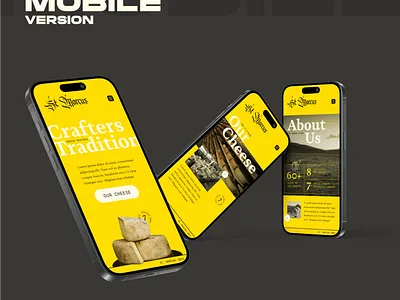 St. Marcus - Artisan Cheese - Mobile mockup art direction concept figma iphone landing page layout mobile mockup ui user interface visual identity web web design website