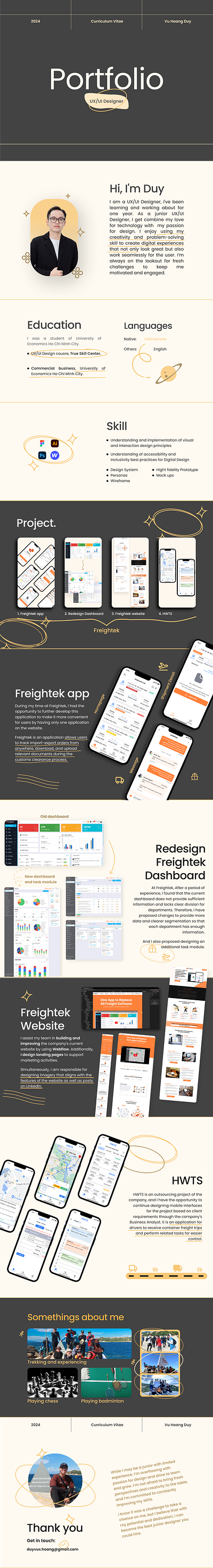 UX/UI Designer | Portfolio | CV | 2024 ui