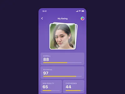 Ratings Profile Concepts (Alt) app design ios product product design ui ux