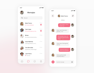 Direct Message #DailyUI app design direct message ui ux